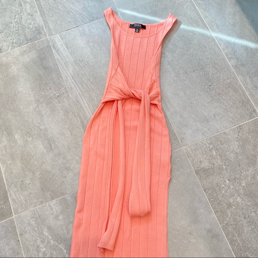 OOTDFASH Pink Ribbed Dress - Picture 2 of 3
